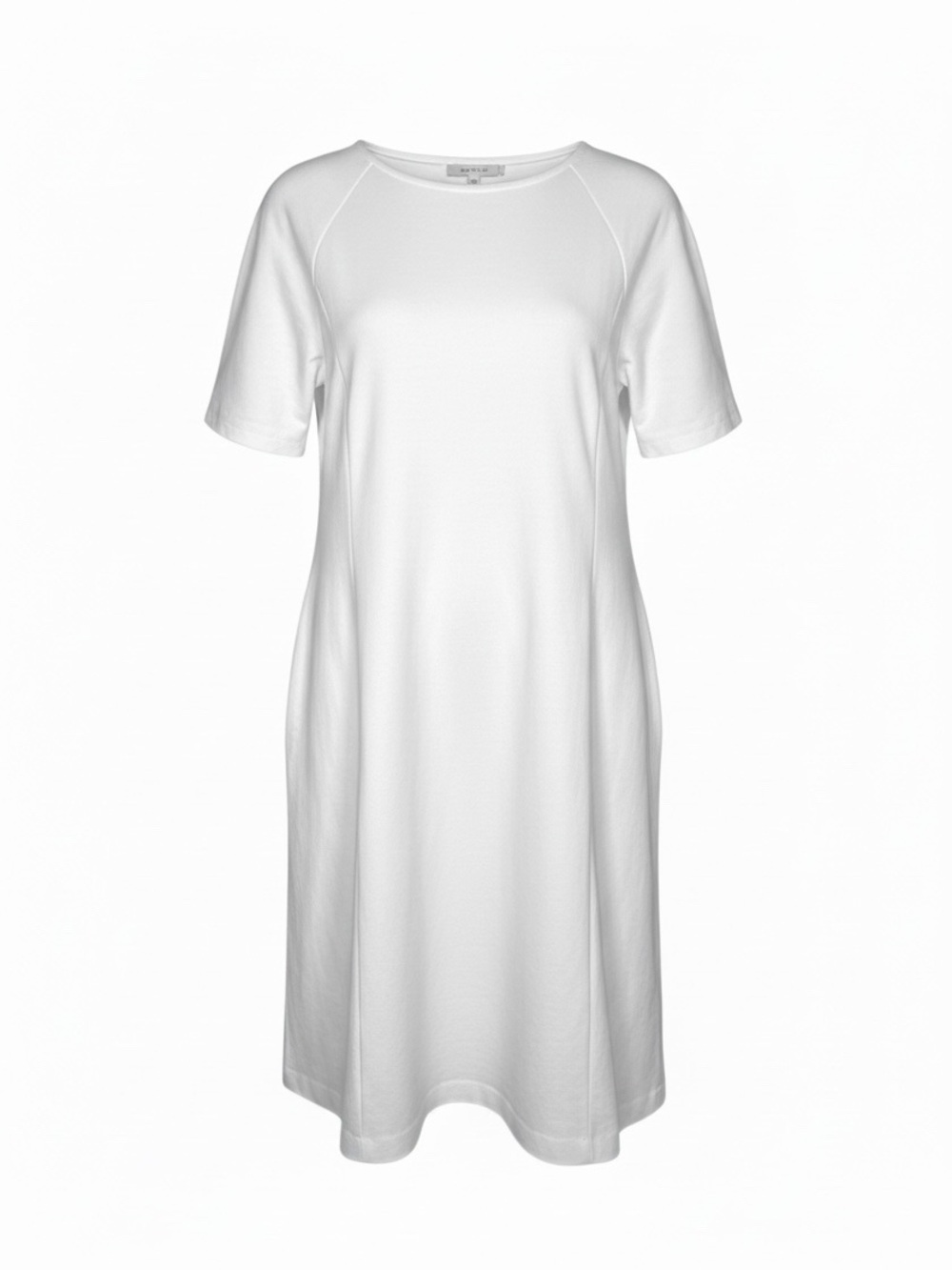 Boden Patricia White Short Sleeve Cotton Blend Tunic Dress WH915
